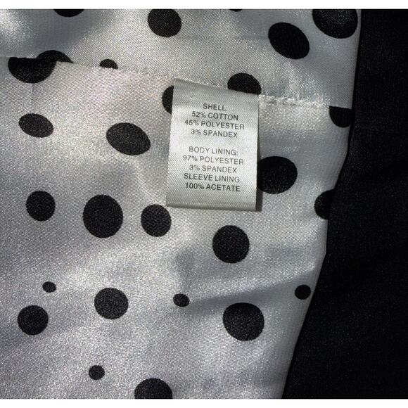 Madison Petite Black Jacket 3/4 Sleeve Size 12P Women’s A-Line Career - Picture 4 of 8